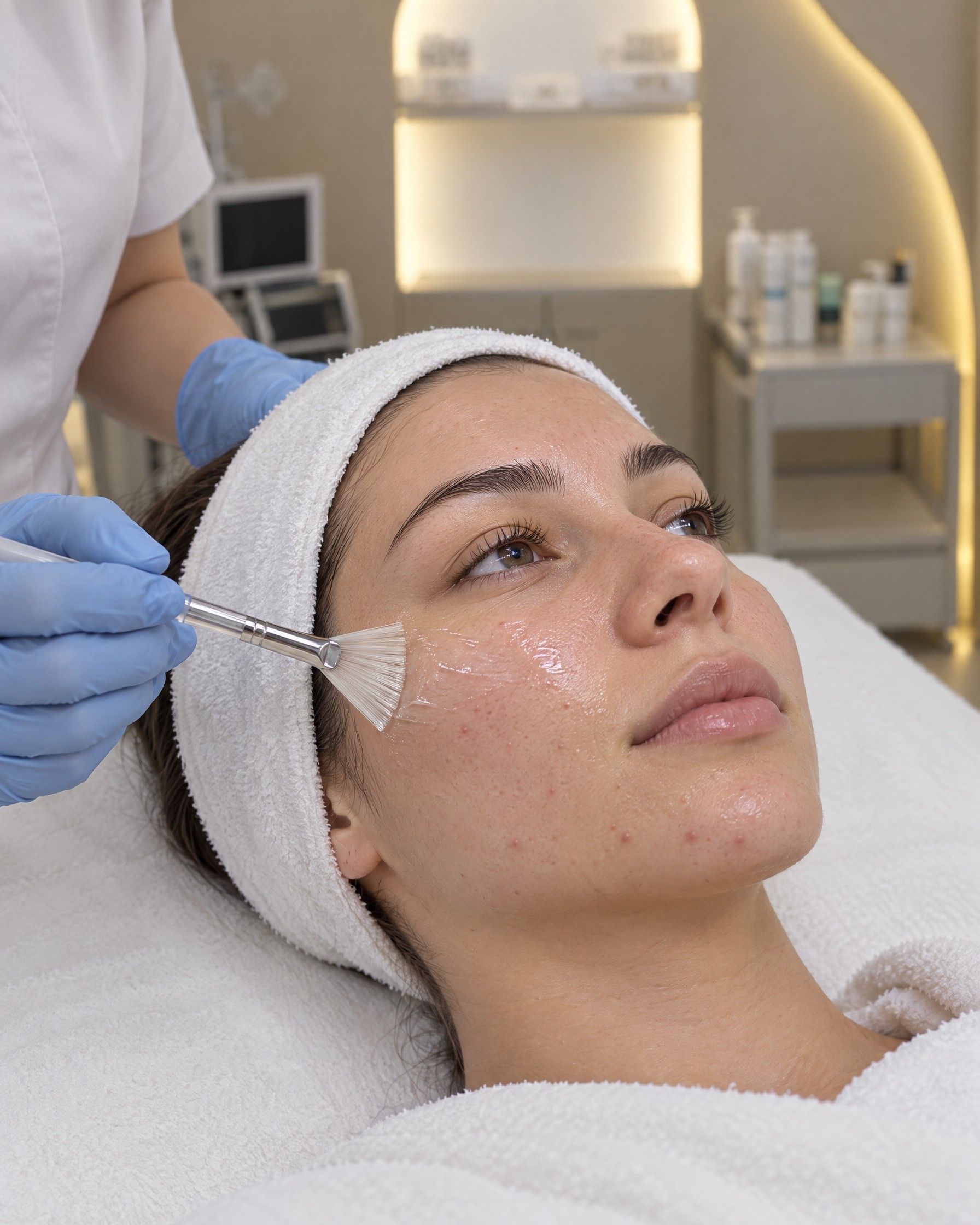 Akneye eğilimli ciltte peeling uygulaması